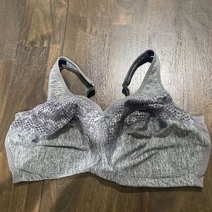 Glamorise 42F 42 F Gray Women's Intimate Wirefree Bra